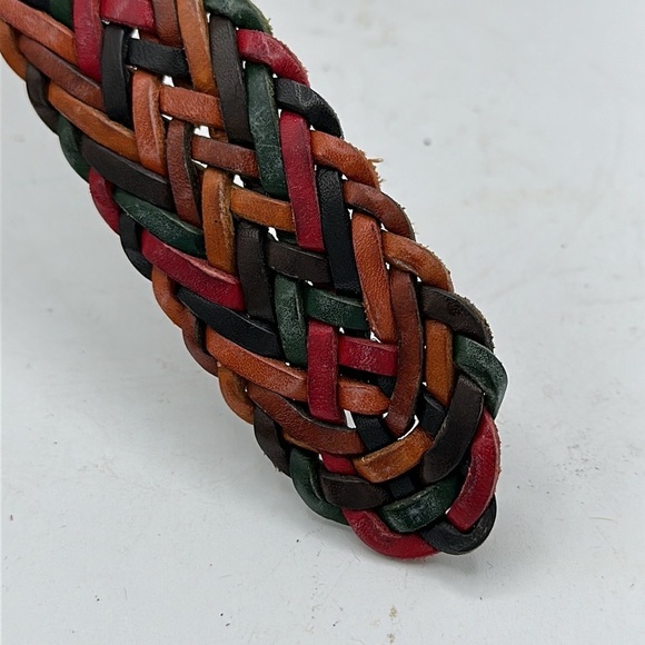 Talbots multicolored adjustable leather belt, size M - Picture 4 of 4